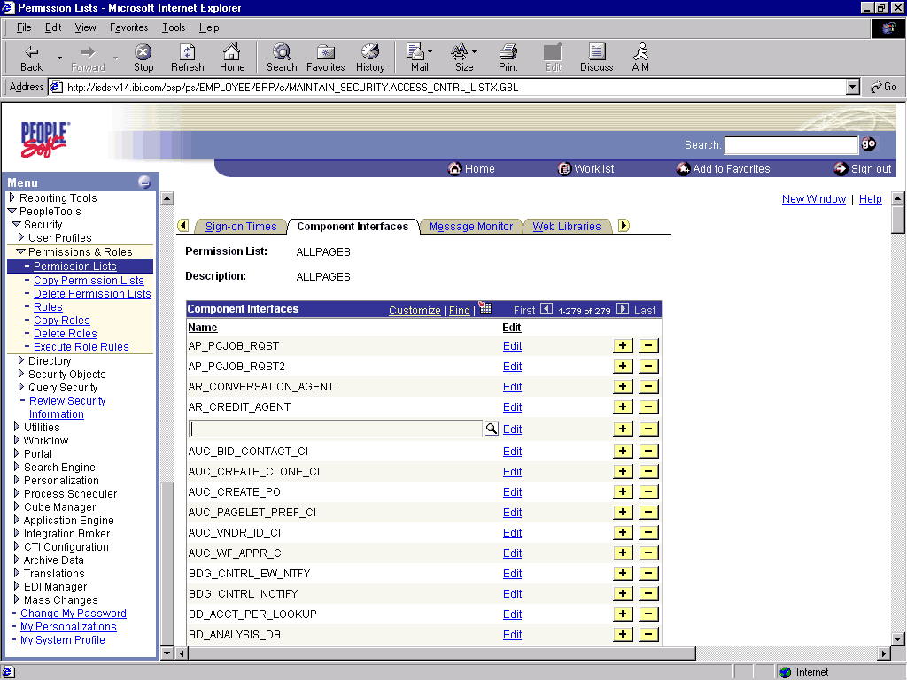 component interface name field component interface name field