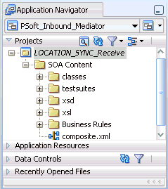 Application Navigator tab Application Navigator tab