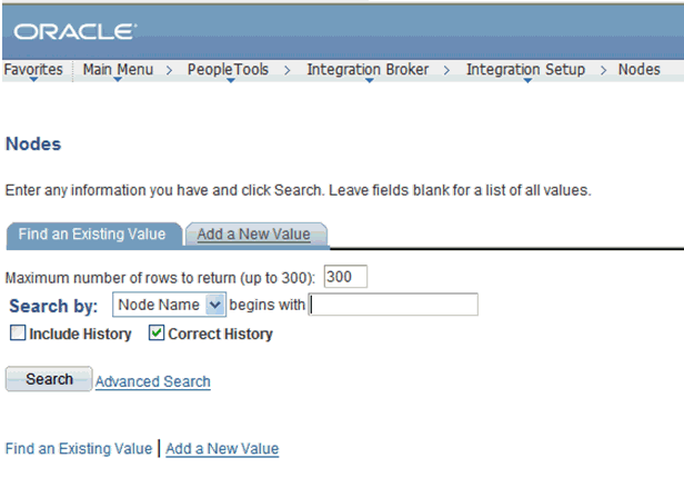 External Node name