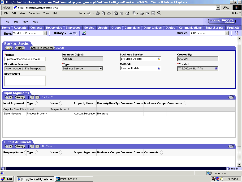 Creation of EAI adapter Business service step. Creation of EAI adapter Business service step.