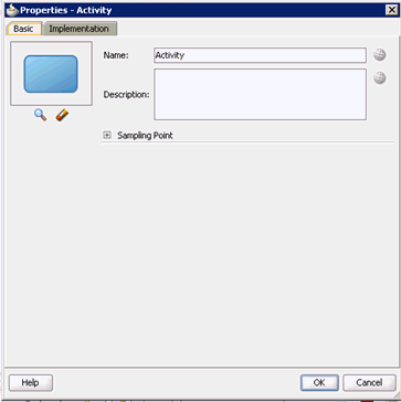 Properties - Activity dialog Properties - Activity dialog