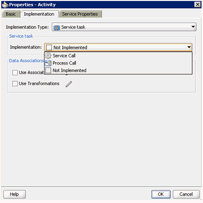 Implementation Type list Implementation Type list