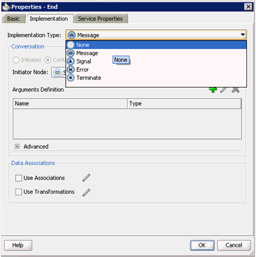 Implementation Type list Implementation Type list