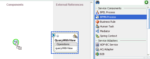 Components pane Components pane