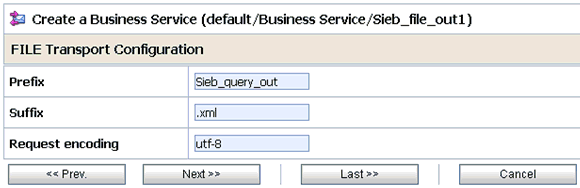 FILE Transport Configuration FILE Transport Configuration