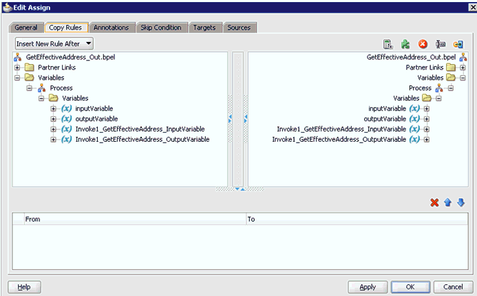 Edit Assign dialog