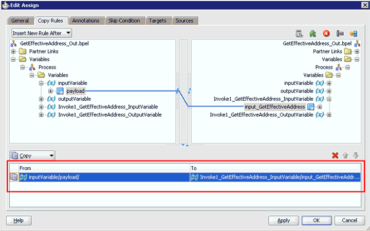 Edit Assign dialog