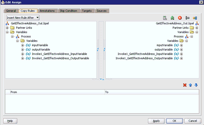 Edit Assign dialog