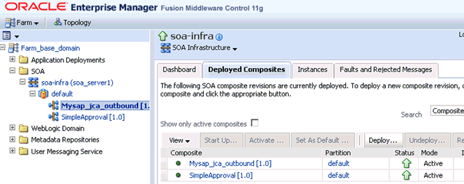 Oracle Enterprise Manager console Oracle Enterprise Manager console