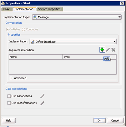 Implementation tab