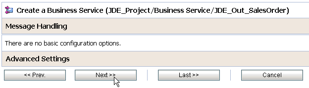 Message Handling page Message Handling page