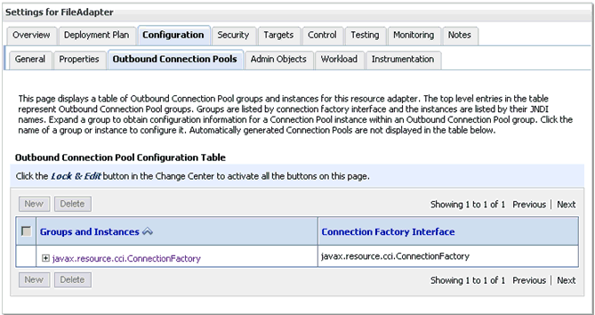 Settings for FileAdapter page Settings for FileAdapter page