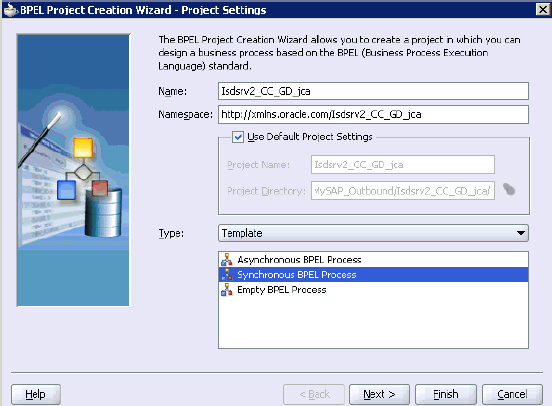 BPEL Project Creation Wizard BPEL Project Creation Wizard
