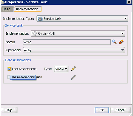 ServiceTask1 dialog ServiceTask1 dialog