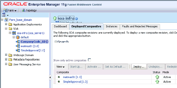 Oracle Enterprise Manager console Oracle Enterprise Manager console
