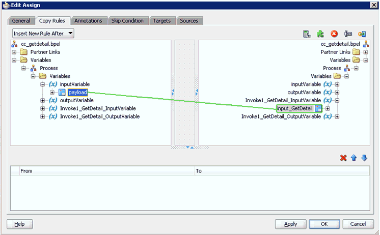 Edit Assign dialog