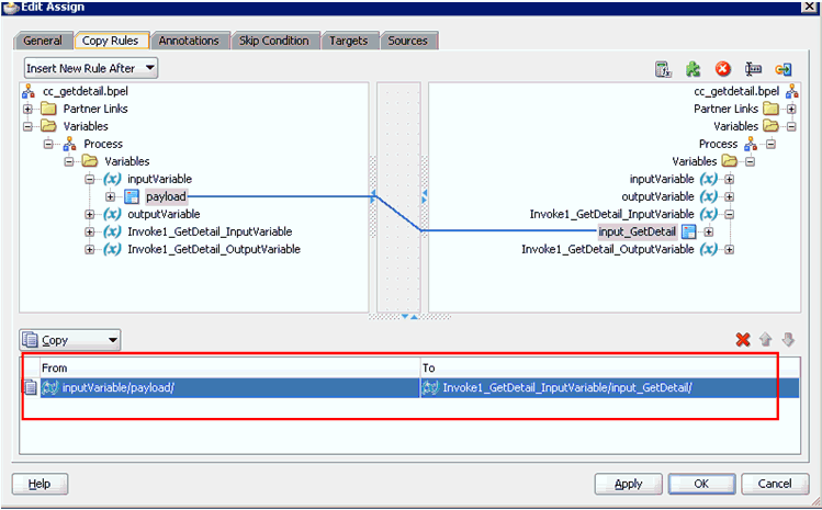 Edit Assign dialog