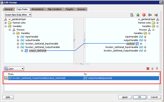 Edit Assign dialog