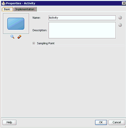 Properties - Activity dialog Properties - Activity dialog