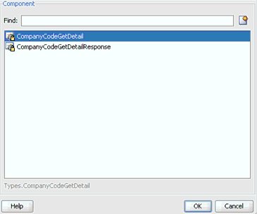 Browse Types dialog