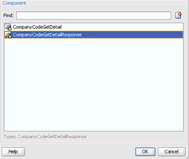 Browse Types dialog
