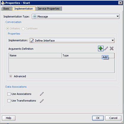 Implementation tab