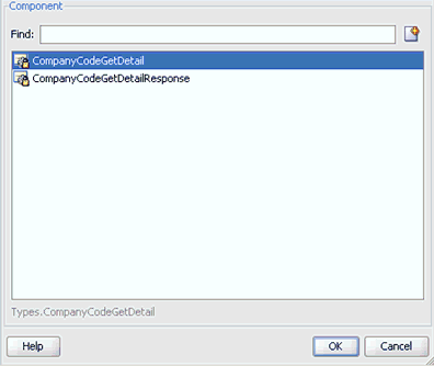 Browse Types dialog