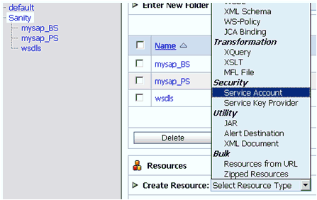 Service Account option Service Account option