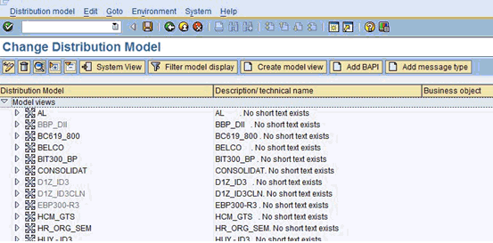 Change Distribution Model window Change Distribution Model window