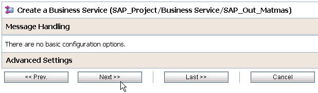 Message Handling page Message Handling page