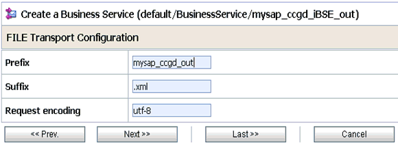 FILE Transport Configuration FILE Transport Configuration