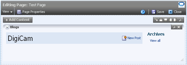 A Folder Exposed in a Blogs Task Flow A Folder Exposed in a Blogs Task Flow