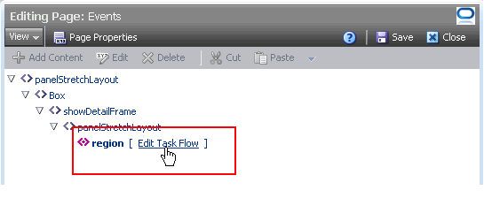 Edit Task Flow link in Source view Edit Task Flow link in Source view