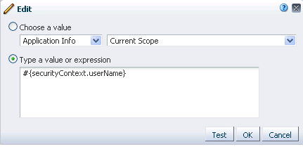 Text box under Type a value or expression Text box under Type a value or expression