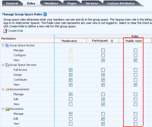 Granting Public User Access to Group Space Granting Public User Access to Group Space