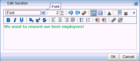 Create Section part of the Polls Manager Create Section part of the Polls Manager