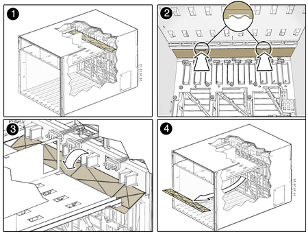 Figure shows air duct removal. image:Figure shows air duct removal.