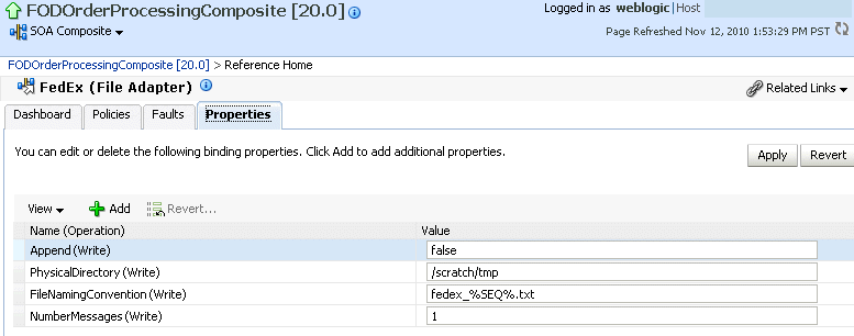 properties of an adapter properties of an adapter