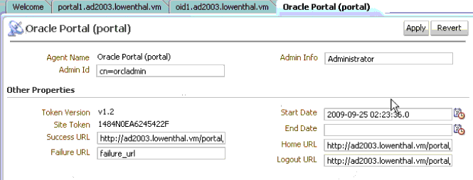 OSSO Agent Configuration Named for the Third Application OSSO Agent Configuration Named for the Third Application