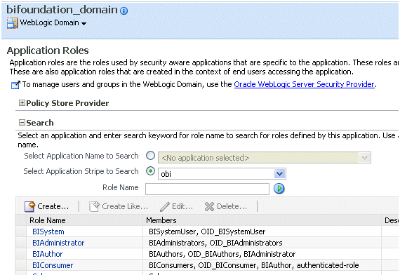 Mapping OID members to existing Application Roles. Mapping OID members to existing Application Roles.