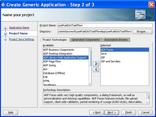 Creating a Task Flow Project Creating a Task Flow Project