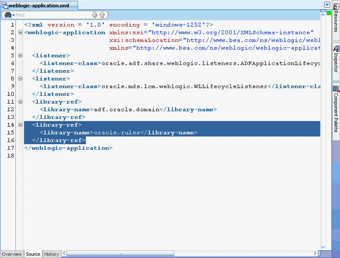 Referring to the oracle.rules Shared Library Referring to the oracle.rules Shared Library