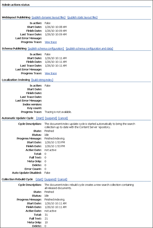 Surrounding text describes Admin Actions screen. Surrounding text describes Admin Actions screen.