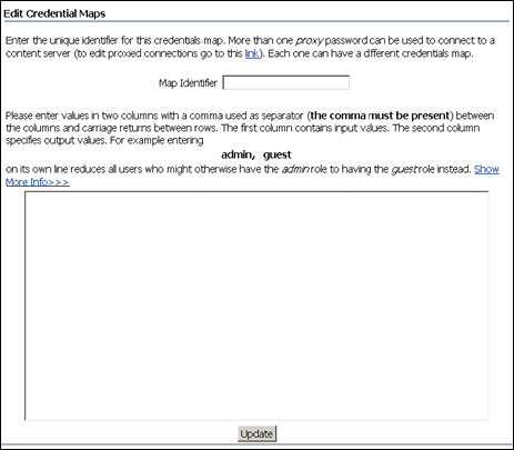Surrounding text describes Edit Credential Maps screen. Surrounding text describes Edit Credential Maps screen.