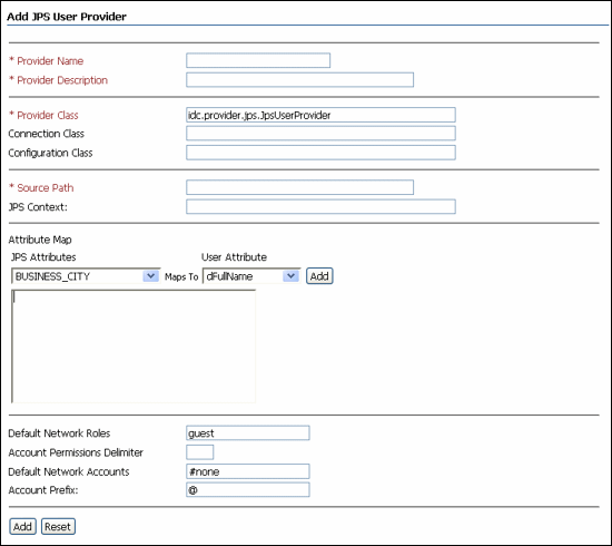Surrounding text describes JpsUserProvider screen. Surrounding text describes JpsUserProvider screen.