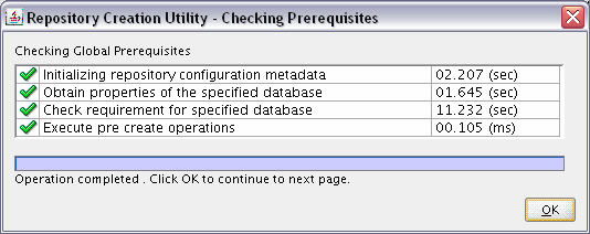 checking prerequisites for database connection checking prerequisites for database connection