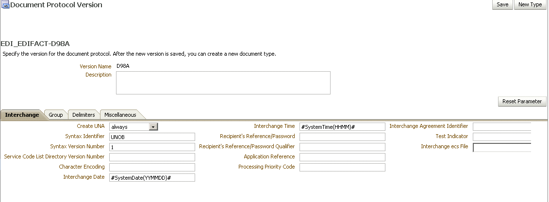 Input the document version Input the document version