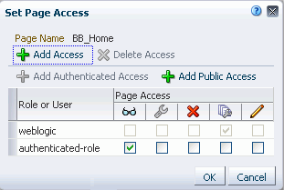 Setting Page Access for Blogs in Home Space Setting Page Access for Blogs in Home Space
