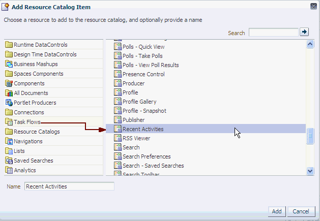 Adding the Notes Task Flow to a Resource Catalog Adding the Notes Task Flow to a Resource Catalog