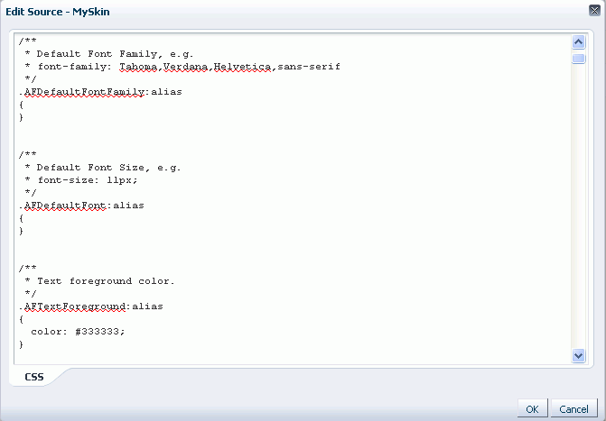 Editing the source of a resource Editing the source of a resource